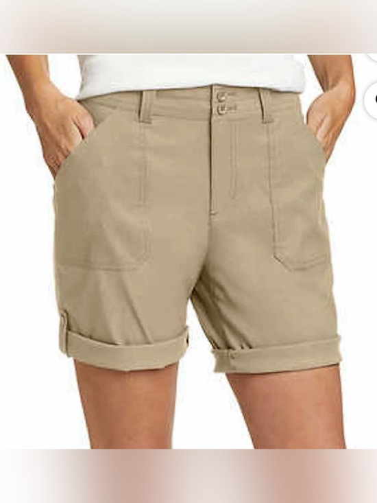 Eddie Bauer Pants - Eddie Bauer Women's Stretch UPF 50 Rolled Hem Adjustable Length Bermuda Short 8